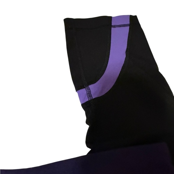Lululemon Black and Purple Leggings - Picture 8 of 10
